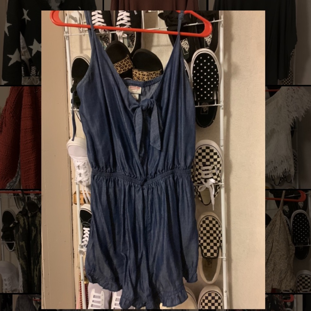 denim romper